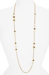TORY BURCH IMITATION PEARL STATION NECKLACE,37346