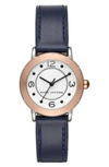 MARC JACOBS RILEY LEATHER STRAP WATCH, 28MM,MJ1604