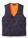 KATE SPADE JACK SPADE QUILTED 3-IN-1 BUTTON OUT VEST,XS
