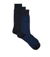 CALVIN KLEIN ASSORTED COTTON SOCKS (PACK OF 3),P000000000005633483