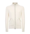 TOM FORD KNITTED CASHMERE ZIP-UP SWEATER,P000000000005795484