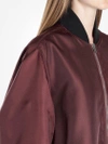 CALVIN KLEIN 205W39NYC CALVIN KLEIN 205W39NYC WOMEN'S BURGUNDY LONG BOMBER