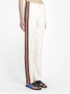 WALES BONNER WALES BONNER WOMEN'S OFF-WHITE PALMS TRACKPANT WITH CROCHET DETAIL
