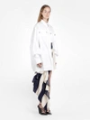 Calvin Klein 205w39nyc Oversized Shirt With Silver Buttons In Multicolor