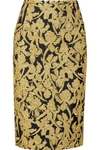 MICHAEL KORS METALLIC JACQUARD SKIRT