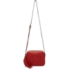 Gucci Soho Disco Textured-leather Shoulder Bag In Red