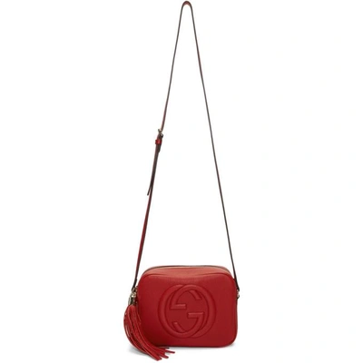 Gucci Red Small Soho Camera Bag In Red