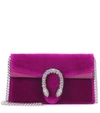GUCCI Dionysus velvet and leather clutch,P00300711