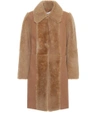 SEE BY CHLOÉ FUR-TRIMMED WOOL COAT,P00282947