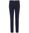 TORY BURCH VANNER COTTON-BLEND TROUSERS,P00291387