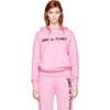 ASHLEY WILLIAMS SSENSE Exclusive Pink 'Save The Planet' Hoodie ,SS010