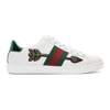 GUCCI WHITE BLEEDING ARROW ACE SNEAKERS,454551 A38G0