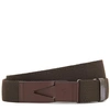 TOD'S BELT IN CANVAS AND LEATHER,XCMCP770100HGRS800
