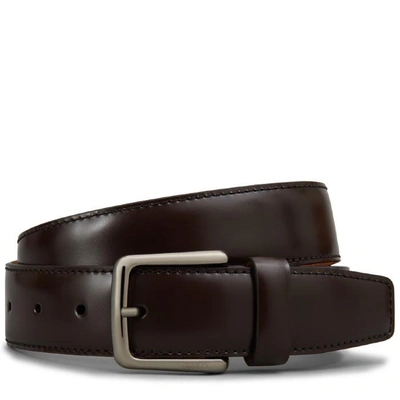 Tod's Brushed Leather Belt In Brown