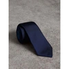 BURBERRY Slim Cut Check Silk Twill Tie,80002171