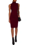 AUTUMN CASHMERE WOMAN CASHMERE TURTLENECK DRESS MERLOT,US 2526016084599835