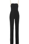 ANTONIO BERARDI CHAIN-EMBELLISHED STRETCH-CADY JUMPSUIT,3074457345617520327