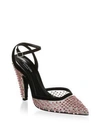 CALVIN KLEIN 205W39NYC Kaileah Crystal Pumps with Sequin Socks