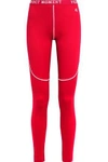 PERFECT MOMENT MONOGRAM-TRIMMED JERSEY THERMAL LEGGINGS,3074457345617538678
