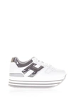 HOGAN MAXI H222 LEATHER SNEAKERS,9765756
