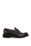 GREEN GEORGE POLISHED LEATHER LOAFERS,9765700