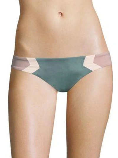 L*space Colourblock Barracuda Bikini Bottom In Slate