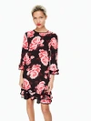 KATE SPADE ROSA RUFFLE SHIFT DRESS,716454140604