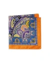 ETRO Multicolor Paisley Silk Pocket Square