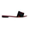 FENDI Multicolor Velvet 'Forever Fendi' Sandals,8R6640 A15G