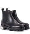 ALEXANDER MCQUEEN Leather Chelsea boots,P00302643