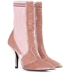 FENDI EXCLUSIVE TO MYTHERESA.COM - VELVET ANKLE BOOTS,P00295842