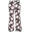 VALENTINO PRINTED WOOL AND SILK TROUSERS,P00304138