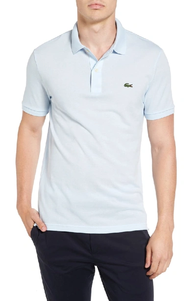 Lacoste Petit Pique Slim Fit Polo Shirt In Rill Blue