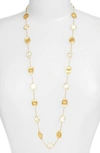 MARCO BICEGO LUNARIA MOTHER OF PEARL LONG STRAND NECKLACE,CB2157 MPW Y