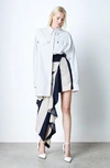 Calvin Klein 205w39nyc Oversized Shirt With Silver Buttons In White