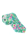 Lilly Pulitzer Mens Tie In Pink Sunset Guac And Roll Mens
