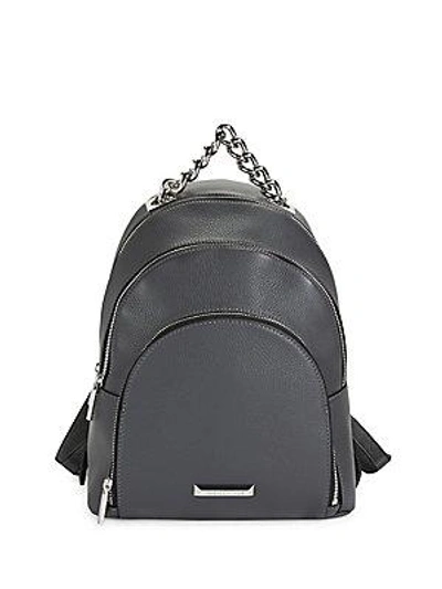 Kendall + Kylie Sloane Iridescent Hardware Leather Backpack - Black