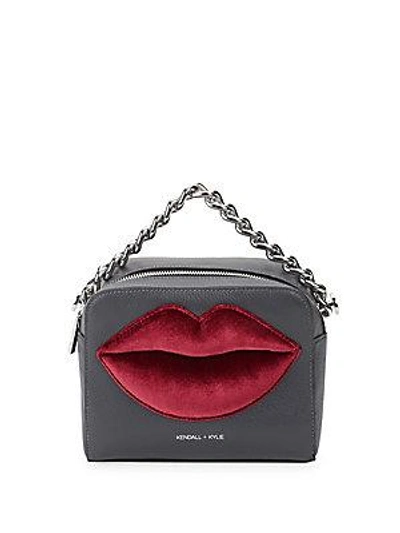 Kendall + Kylie Lucy Lips Crossbody Bag In Black