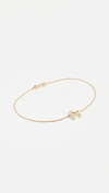 JENNIFER MEYER JEWELRY 18K GOLD WISHBONE BRACELET,JMEYR40061