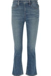 ELIZABETH AND JAMES WOMAN NERD CROPPED MID-RISE FLARED JEANS MID DENIM,US 1998551929407444