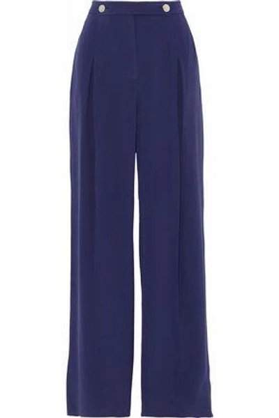 Valentino Wide-leg Denim Culottes In Blue