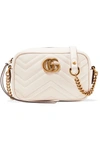 GUCCI GG MARMONT CAMERA MINI QUILTED LEATHER SHOULDER BAG