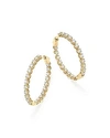 Bloomingdale's Own Diamond Inside-out Hoop Earrings In 14k Yellow Gold, 3.0 Ct. T.w. - 100% Exclusive In White/gold