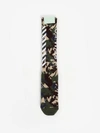 OFF-WHITE OFF WHITE C/O VIRGIL ABLOH GREEN CAMOUFLAGE SOCKS WITH DIAGONALS