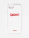 OFF-WHITE OFF WHITE C/O VIRGIL ABLOH WOMEN'S WHITE CASE WITH RED PRINT