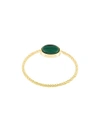 WOUTERS & HENDRIX GOLD DELICATE MALACHITE RING,R161MYG12490397