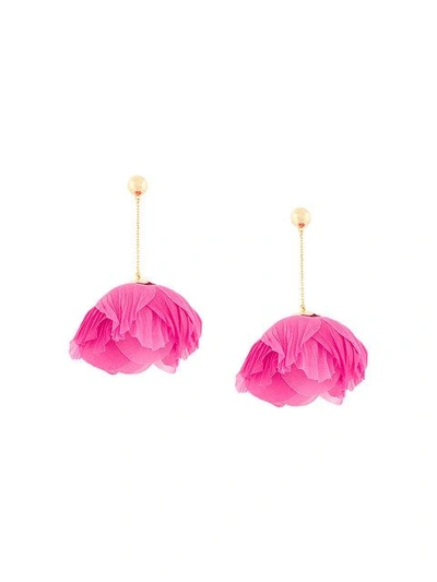 Aurelie Bidermann Pink Pistil Pivoine Earrings