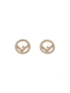 FENDI EMBELLISHED LOGO EARRINGS,8AG7386DM12473531