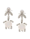 OSCAR DE LA RENTA critters drop clip-on earrings,R18J116ASL12338923