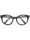 TOM FORD TOM FORD EYEWEAR ROUND FRAME TORTOISESHELL GLASSES - BROWN,TF549112482447